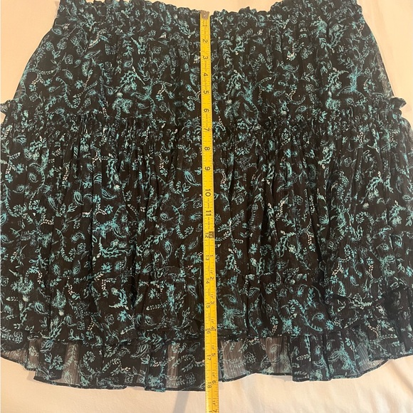 NWT Misa Marion Skirt Black and Teal Shimmer- Medium - Picture 7 of 10